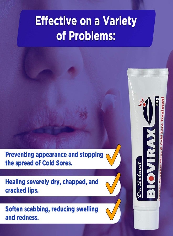 DR. SCHAVIT BioVirax Cold Sore Treatment – Natural Healing Cream, Prevent Spread of Cold Sores – Home Remedy, Easy Application 20 mg - Image 4